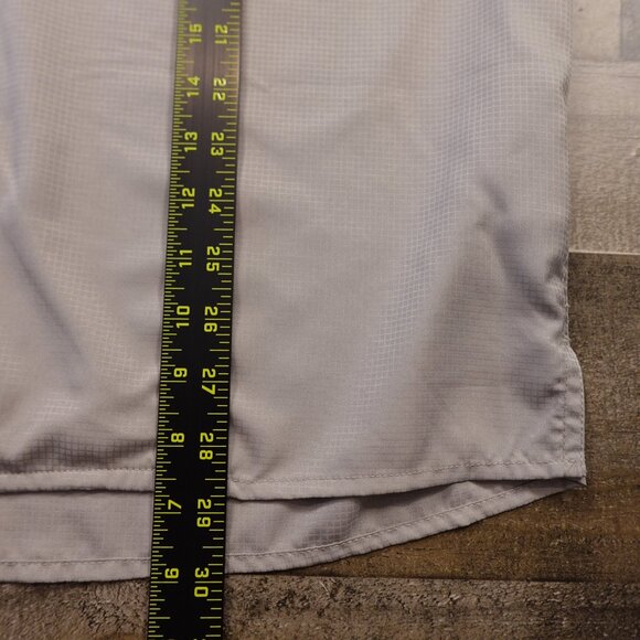 Eddie Bauer Short Sleeve Fishing Shirt Men’s Large Stone Gray Performance Vented - Picture 6 of 10